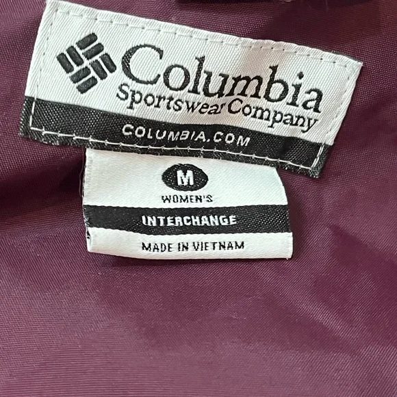 Columbia 3 in 1 Jacket Womens M Interchange Dual Layer Hooded Fleece Lined Coat - Picture 7 of 16